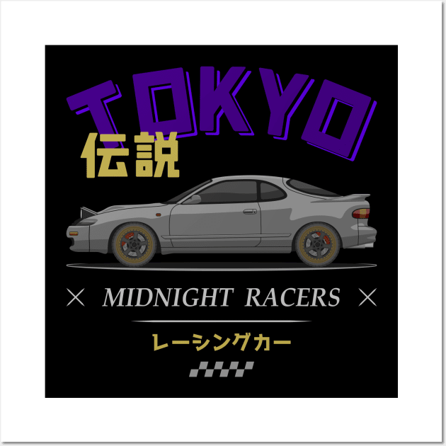 Tuner Silver MK5 Celica Superior JDM Wall Art by GoldenTuners